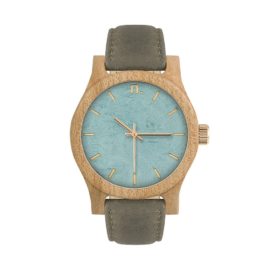 Dámske drevené hodinky Classic - Modro sivé