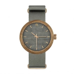 Dámske drevené hodinky New hoop - Sivé