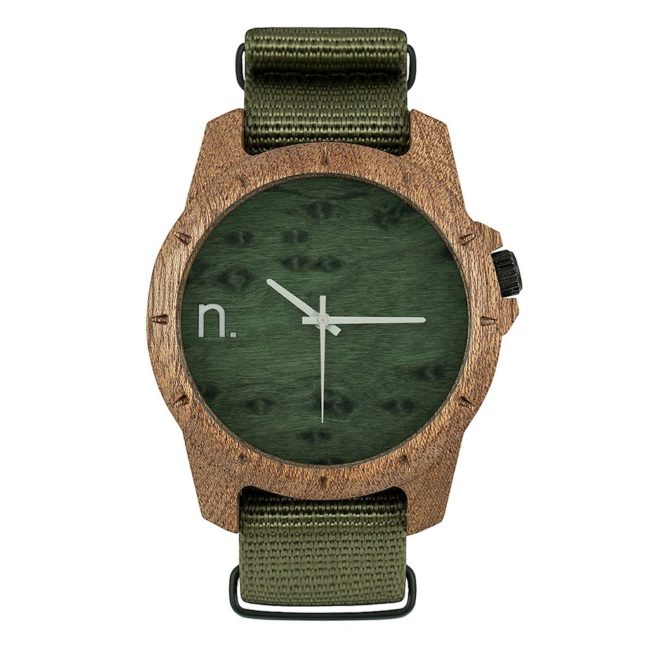 Drevené hodinky Sport - Zelené