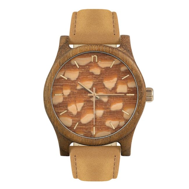 Pánske drevené hodinky Classic - Škoricové