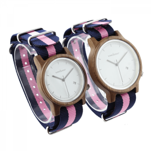 Dámske drevené hodinky - Spectro Blue/Pink