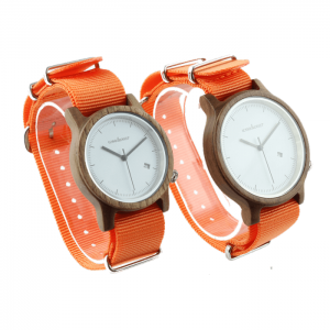 Dámske drevené hodinky - Spectro Orange