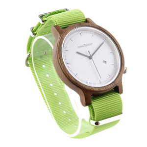 Pánske drevené hodinky - Spectro Lime