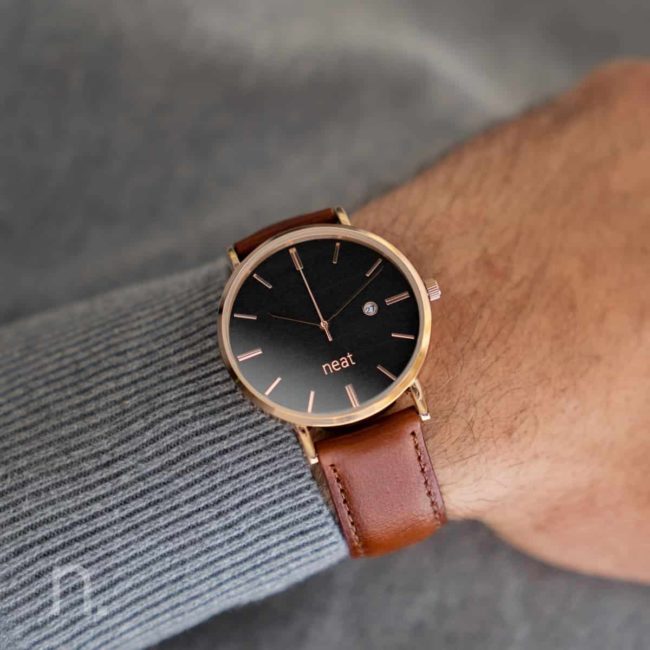 Pánske hodinky Elegant – Čierno zlaté