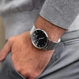 Pánske hodinky Exclusive – Čierno strieborné