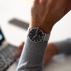 Pánske hodinky Exclusive – Čierno strieborné