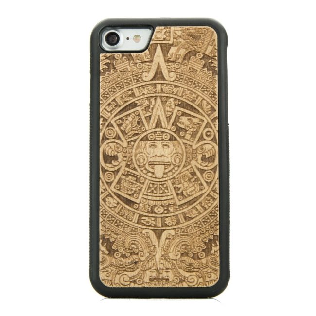 Drevený kryt Apple iPhone 7/8/SE 2020 Aztecký kalendár Anigre