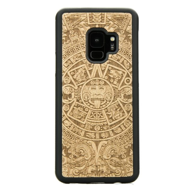Drevený kryt Samsung Galaxy S9 Aztecký kalendár Anigre