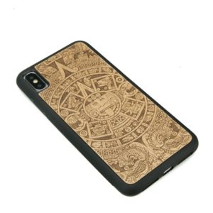 Drevený kryt Apple iPhone XS MAX Aztecký kalendár Anigre
