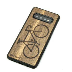 Drevený kryt Samsung Galaxy S10+ Bicykel Frake
