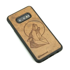 Drevený kryt Samsung Galaxy S10e Vlk Imbuia