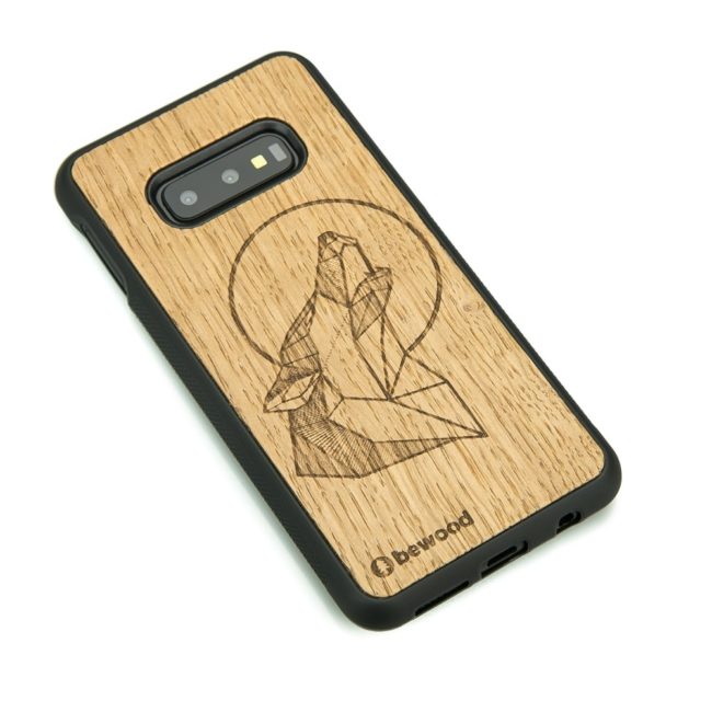 Drevený kryt Samsung Galaxy S10e Vlk Dub