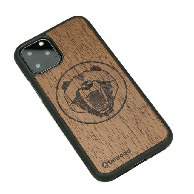 iPhone 11 PRO Medveď Marbau Wood Case