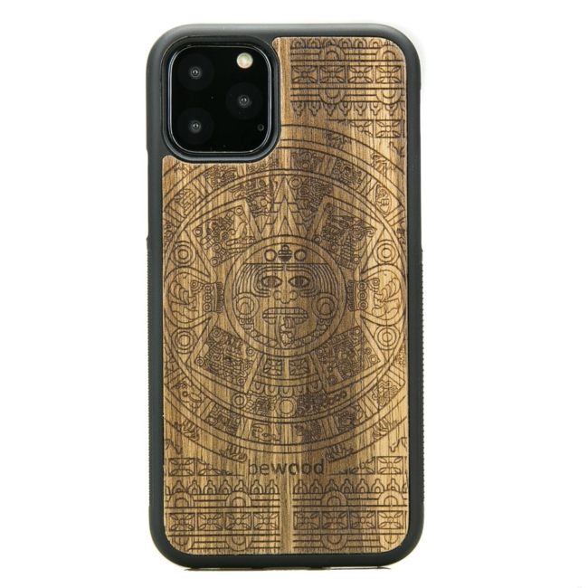 iPhone 11 PRO Aztecký kalendár Limba Wood Case