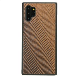 Drevený kryt Samsung Galaxy Note 10+ Vlny Merbau