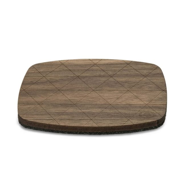 Drevené stolové prestieranie - Orech - Malé - 4ks