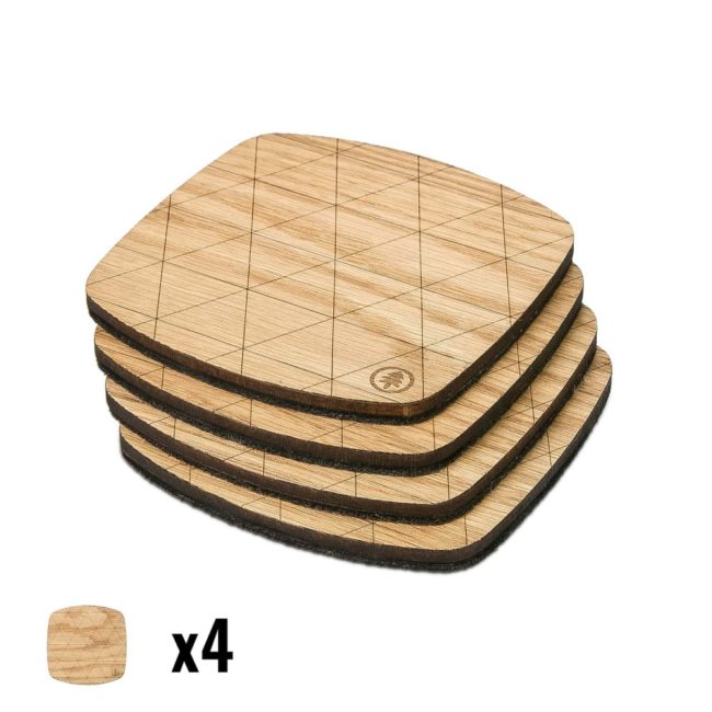 Drevené stolové prestieranie - Dub - Malé - 4ks