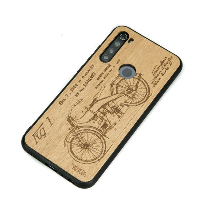 Drevený kryt Xiaomi Redmi Note 8T Harley Patent Anigre
