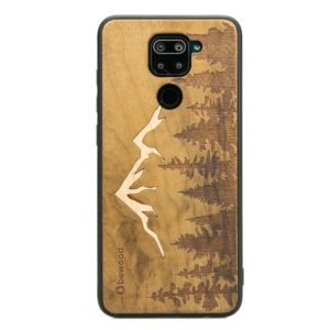 Drevený kryt Xiaomi Redmi Note 9 Hory Imbuia