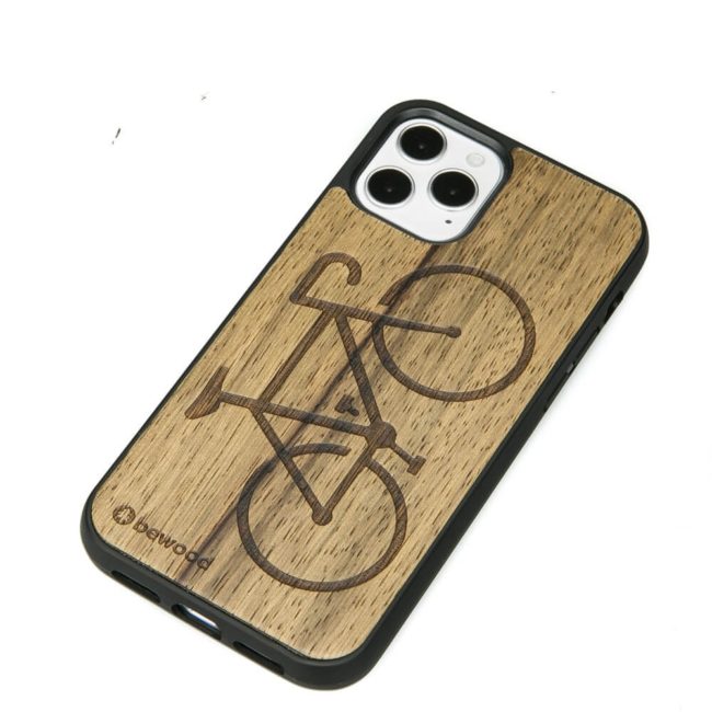 Drevený kryt Apple iPhone 12 / 12 Pro Bicykel Frake