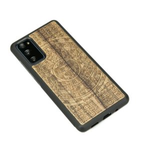 Drevený kryt Samsung Galaxy S20 FE Aztecký kalendár Frake