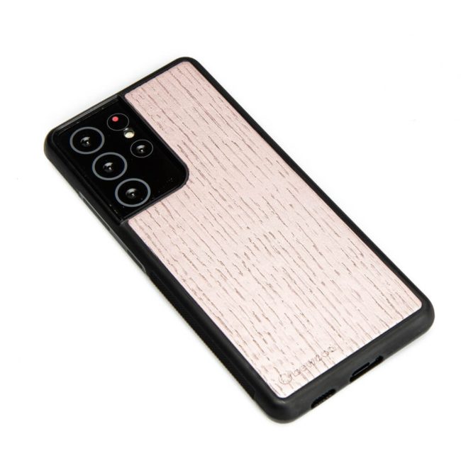 Drevený kryt Samsung Galaxy S21 Ultra - Lady Ružová