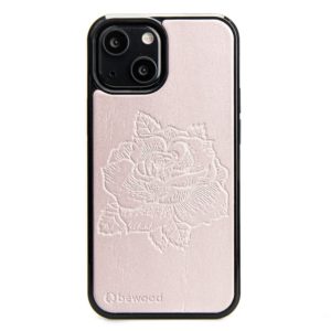 Drevený kryt iPhone 13 Mini - Lady Ružová ruža