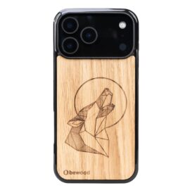 Drevený kryt na iPhone 17 Pro Max Vlk Dub