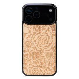 Drevený kryt na iPhone 17 Pro Max Ruže ANIEGRE