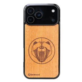 Drevený kryt na iPhone 17 Pro Max Medveď MERBAU