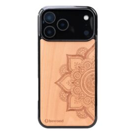 Drevený kryt na iPhone 17 Pro Max MANDALA JABŁOŃ