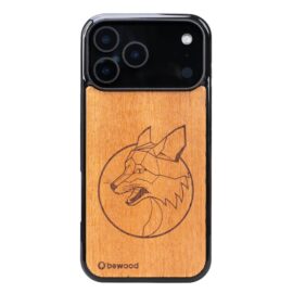 Drevený kryt na iPhone 17 Pro Max Líška MERBAU