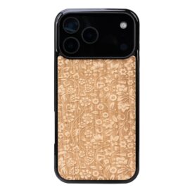 Drevený kryt na iPhone 17 Pro Max Poľné kvety ANIEGRE
