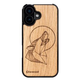 Drevený kryt na iPhone 17 Vlk Dub
