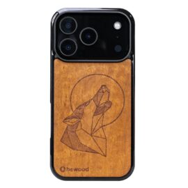 Drevený kryt na iPhone 17 Pro Vlk IMBUIA