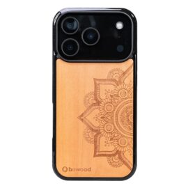 Drevený kryt na iPhone 17 Pro MANDALA JABŁOŃ
