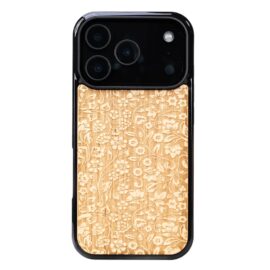 Drevený kryt na iPhone 17 Pro Poľné kvety ANIEGRE
