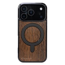 Drevený kryt na iPhone 17 Pro Dub Tmavý MagSafe