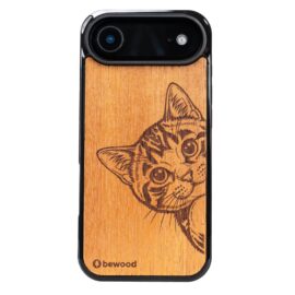 Drevený kryt na iPhone 17 Air Mačka MERBAU