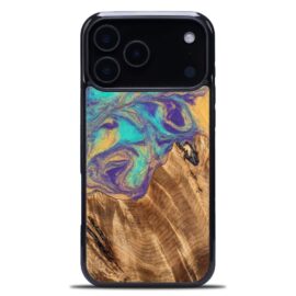 Drevený kryt na mobil so živicou iPhone 17 Pro Max - Planéty - Merkur