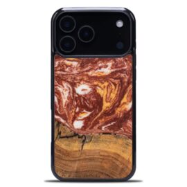 Drevený kryt na mobil so živicou iPhone 17 Pro Max - Planéty - Mars