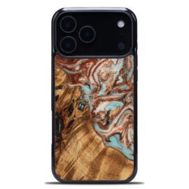 Drevený kryt na mobil so živicou iPhone 17 Pro Max - Planéty - Jupiter