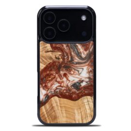 Drevený kryt na mobil so živicou iPhone 17 Pro - Planéty - Venuša