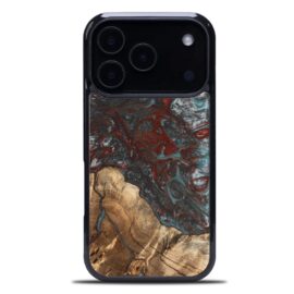 Drevený kryt na mobil so živicou iPhone 17 Pro - Planéty - Pluto