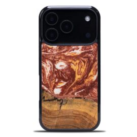 Drevený kryt na mobil so živicou iPhone 17 Pro - Planéty - Mars