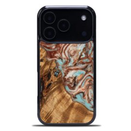 Drevený kryt na mobil so živicou iPhone 17 Pro - Planéty - Jupiter