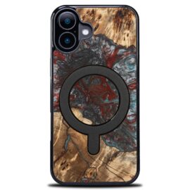 Drevený kryt na mobil so živicou iPhone 17 - Planéty - Pluto MagSafe