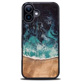 Drevený kryt na mobil so živicou iPhone 17 - Dream Island