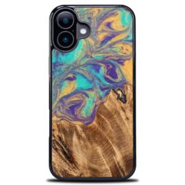 Drevený kryt na mobil so živicou iPhone 17 - Planéty - Merkur