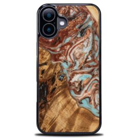 Drevený kryt na mobil so živicou iPhone 17 - Planéty - Jupiter